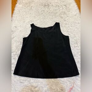 Lafayette 148 Silk Black Tank Top
